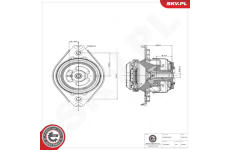 Zaveseni motoru ESEN SKV 75SKV130