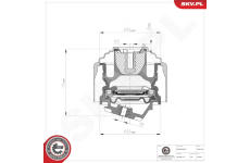 Ulożenie motora ESEN SKV 75SKV139