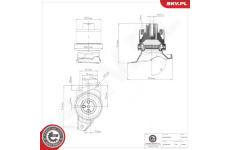 Ulożenie motora ESEN SKV 75SKV140