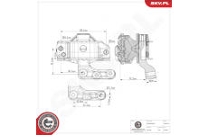Ulożenie motora ESEN SKV 75SKV141