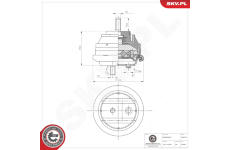 Zaveseni motoru ESEN SKV 75SKV151