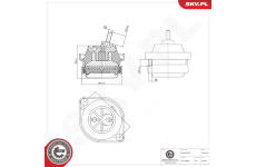 Zaveseni motoru ESEN SKV 75SKV161