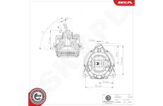 Ulożenie motora ESEN SKV 75SKV163