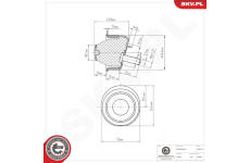 Ulożenie motora ESEN SKV 75SKV173