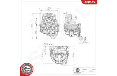 Ulożenie motora ESEN SKV 75SKV217