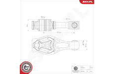 Ulożenie motora ESEN SKV 75SKV223