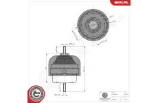 Zaveseni motoru ESEN SKV 75SKV242