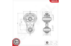 Zaveseni motoru ESEN SKV 75SKV266