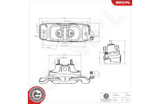 Ulożenie motora ESEN SKV 75SKV280