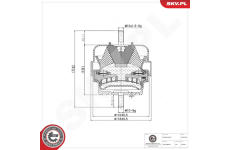 Zaveseni motoru ESEN SKV 75SKV295
