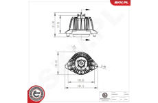 Zaveseni motoru ESEN SKV 75SKV298