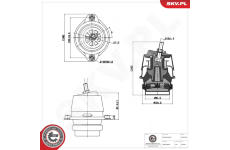 Zaveseni motoru ESEN SKV 75SKV303
