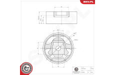 Zaveseni motoru ESEN SKV 75SKV308