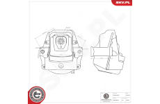 Zaveseni motoru ESEN SKV 75SKV327