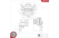 Ulożenie motora ESEN SKV 75SKV340