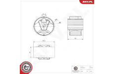 Zaveseni motoru ESEN SKV 75SKV342