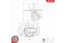 Zavěšení motoru ESEN SKV 75SKV399