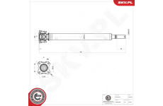 Hnací hřídel ESEN SKV 76SKV007