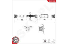 Hnací hřídel ESEN SKV 76SKV054