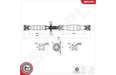 Hnací hřídel ESEN SKV 76SKV086