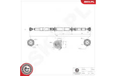 Hnací hřídel ESEN SKV 76SKV092