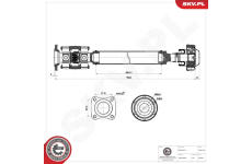 Hnací hřídel ESEN SKV 76SKV150