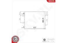 Kondenzátor, klimatizace ESEN SKV 86SKV105