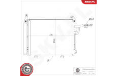 Kondenzátor klimatizácie ESEN SKV 86SKV177