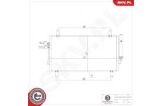 Kondenzátor klimatizácie ESEN SKV 86SKV182
