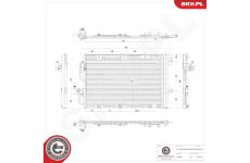 Kondenzátor klimatizácie ESEN SKV 86SKV192