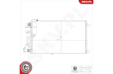 Kondenzátor klimatizácie ESEN SKV 86SKV194