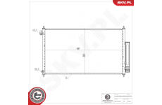 Kondenzátor klimatizácie ESEN SKV 86SKV204