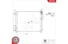 Kondenzátor, klimatizace ESEN SKV 86SKV235