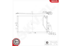 Kondenzátor klimatizácie ESEN SKV 86SKV247