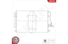 Kondenzátor klimatizácie ESEN SKV 86SKV271