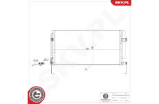 Kondenzátor, klimatizace ESEN SKV 86SKV294