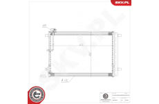 Kondenzátor klimatizácie ESEN SKV 86SKV299