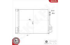 Kondenzátor, klimatizace ESEN SKV 86SKV301