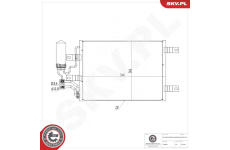 Kondenzátor klimatizácie ESEN SKV 86SKV313