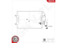 Kondenzátor klimatizácie ESEN SKV 86SKV319