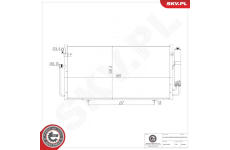 Kondenzátor klimatizácie ESEN SKV 86SKV324