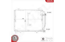 Kondenzátor klimatizácie ESEN SKV 86SKV380