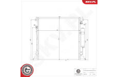 Kondenzátor, klimatizace ESEN SKV 86SKV447