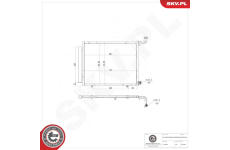 Kondenzátor, klimatizace ESEN SKV 86SKV452