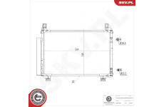Kondenzátor, klimatizace ESEN SKV 86SKV477