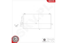 Kondenzátor klimatizácie ESEN SKV 86SKV484