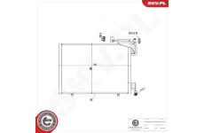 Kondenzátor klimatizácie ESEN SKV 86SKV508
