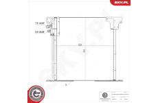 Kondenzátor, klimatizace ESEN SKV 86SKV510