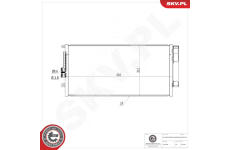 Kondenzátor klimatizácie ESEN SKV 86SKV521