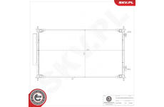 Kondenzátor klimatizácie ESEN SKV 86SKV523